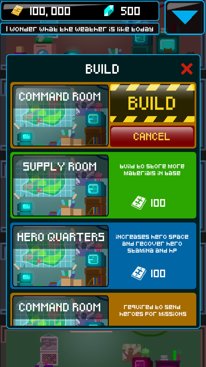 Heroes Inc 2 interface capture 1